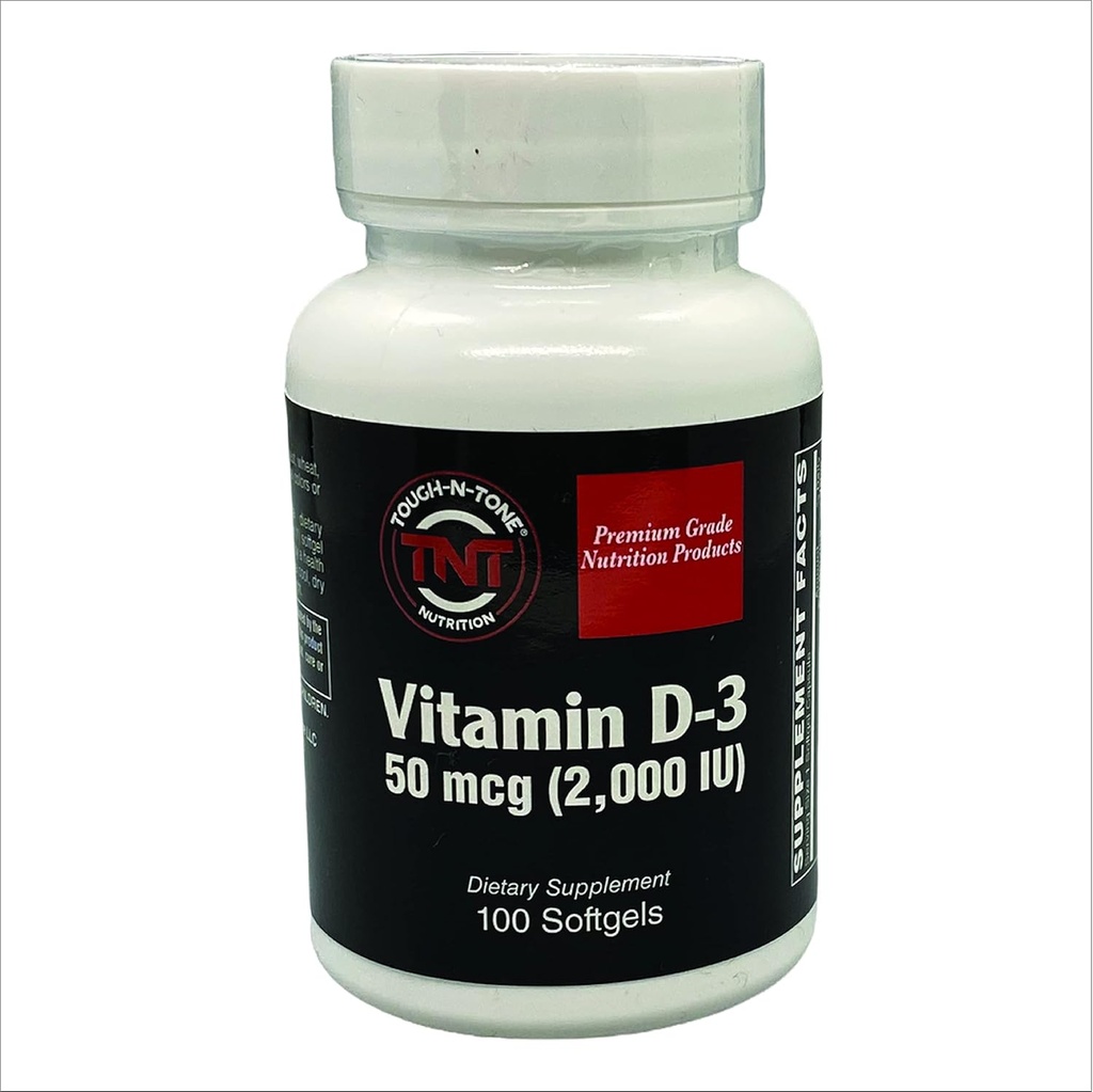 Vitamín D-3, 2 000 IU (cholekalciferol), vysoko biologicky dostupná forma vitamínu D, v jednoduchom prehltnutí mäkkého gélu.