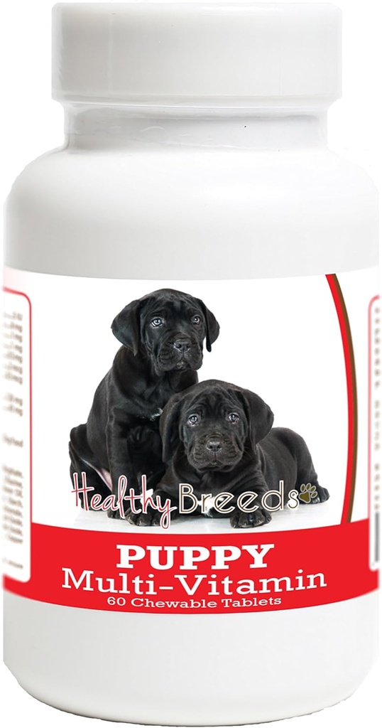 Zdravé plemená Trstina Corso Puppy Dog Multivitamín Tableta 60 Počet