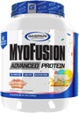 Gaspari Nutrition Myofusion Advanced Protein, Protein Blend with Wheey Protein, Casein Protein and Isolát Protein, Low fat and Gluten Free (Birthday Cake, 4 libra)