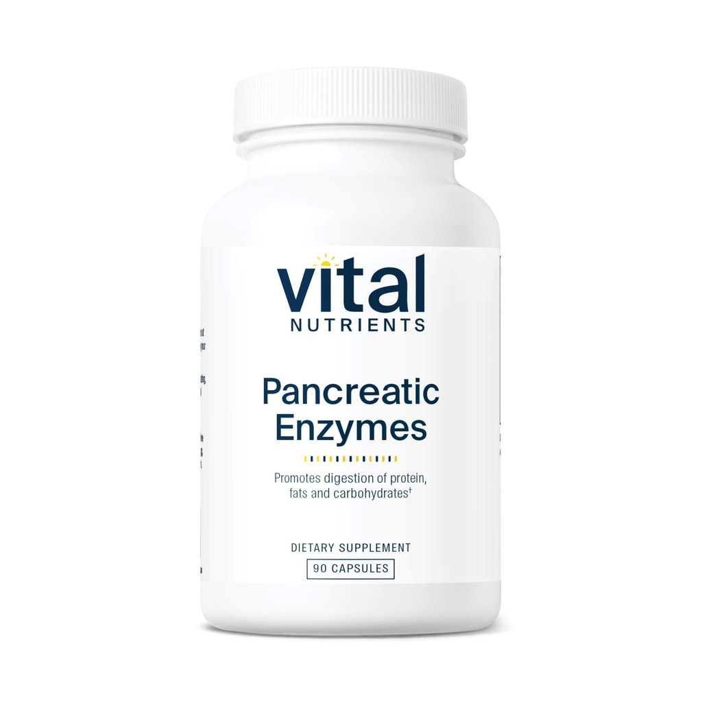 Vital Nutrients Pankreatické enzýmy 1000mg (Plná sila) 