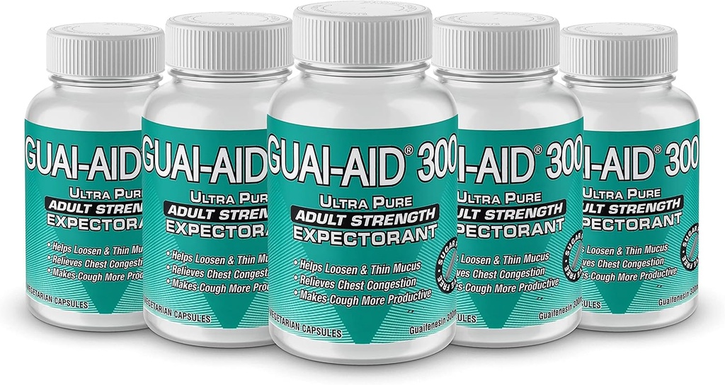 500 GUAI-AID® Over-The-Counter Guaifenesin 300mg Veg. Kapsule