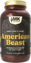 MK Doplnky American Beast, Bison Organ Supplement pre športovcov, podporuje silu, vytrvalosť a zotavenie, mrazenie-dried, non-GMO, Bison Liver & Bison Heart, 30 Servings (3.000 mg každý)