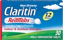 Claritin RediTabs 12 hodín alergia medicína, non-Drowsy predpis Sila Alergická úľava, Loratadine Antihistaminika Tablety, 30 Počet, Balenie 2