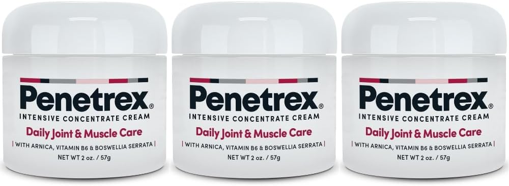 Penetrex Joint & Muscle Therapy - Upokojujúci komfort pre chrbát, krk, ruky, nohy - Premium celé telo Rub s Arnica, Vitamín B6 MSM & Boswellia - 2oz 3-Pack