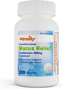 Time-CAP LABS, INC. Včasné Muskus Relief Guaifenesin 400mg 200 Tablety - Okamžité uvoľnenie Muscus Phlegm Relief - Očakávajúci pre odstránenie hlienu, kongescia hrudníka, chrípka, chlad, alergie