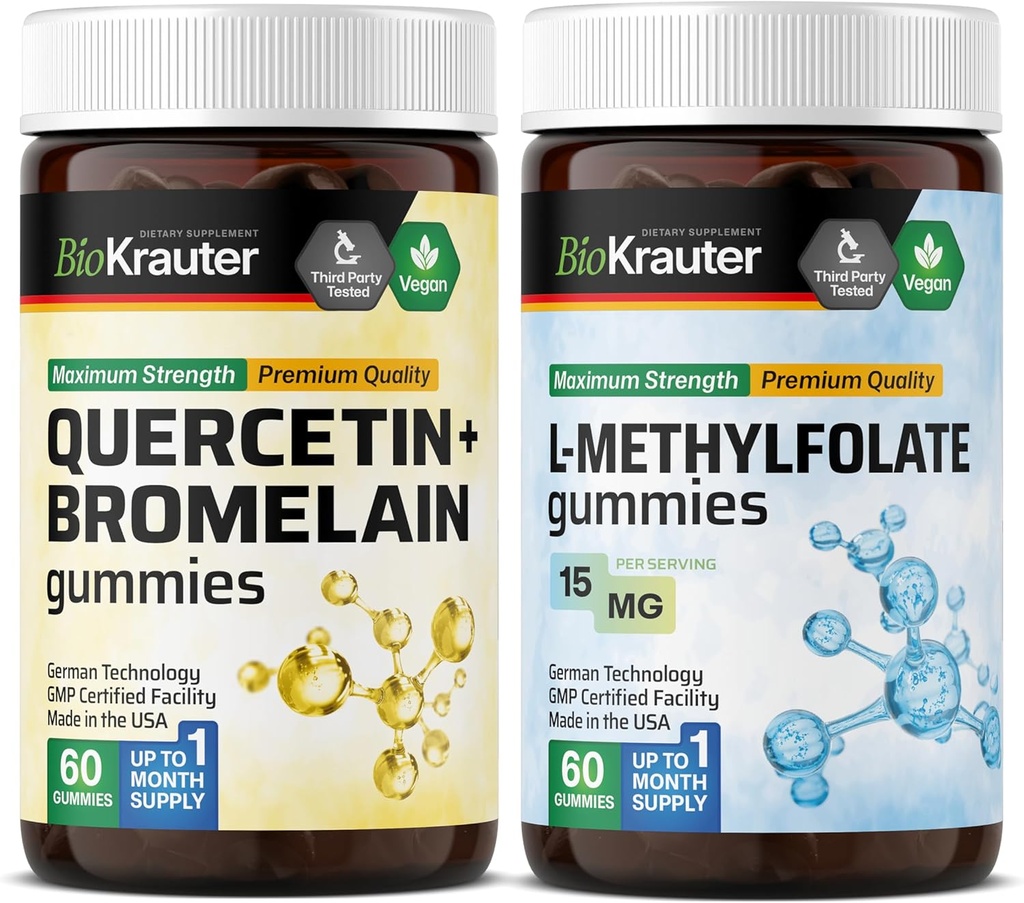 BIO KRAUTER Quercetin s hypromelínom 60 Gumiem a L-metylfolátom 60 Gumiem