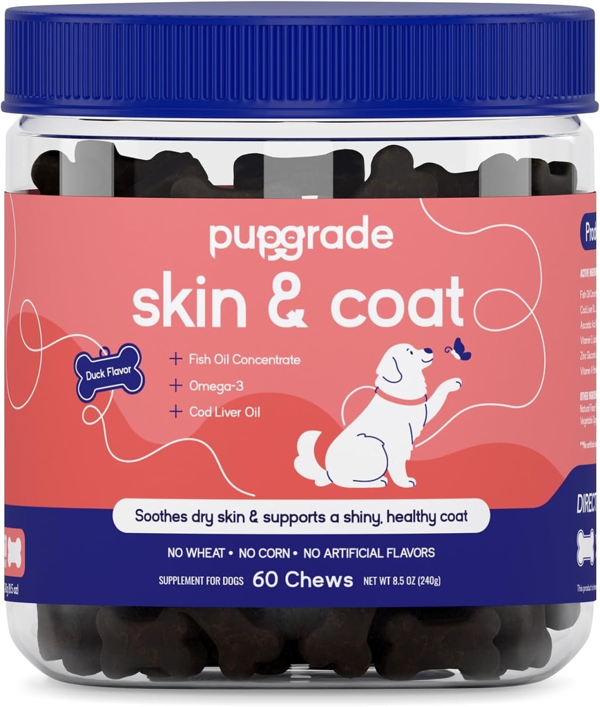 PupGrade Skin & Coat Soft Chew Supplement for Dogs 