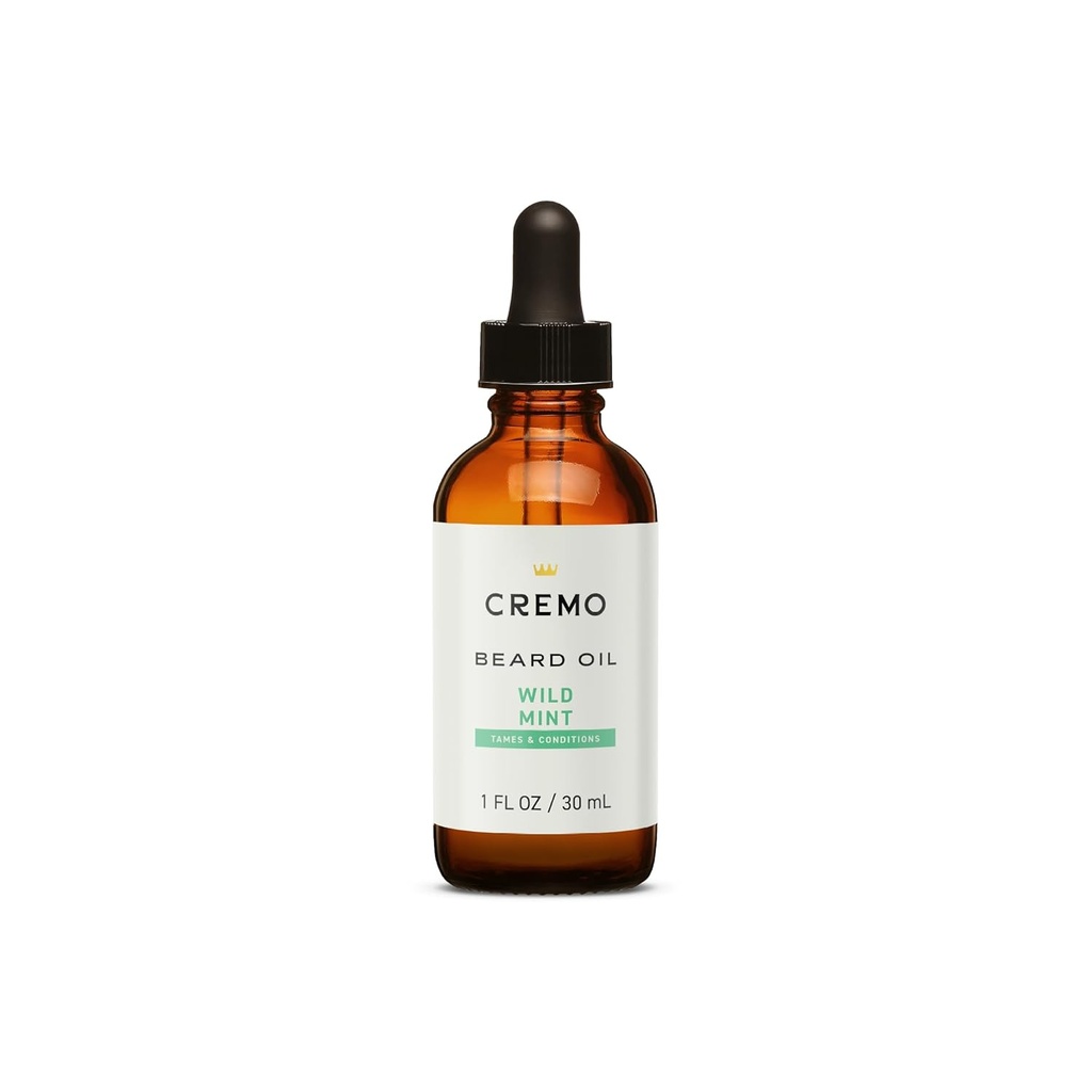 Cremo Beard Oil, Revitalizing Wild Mint, 1 fl oz - Obnoviť prirodzenú vlhkosť a zmäkčiť svojho brada pomôcť uľaviť brada svrbenie