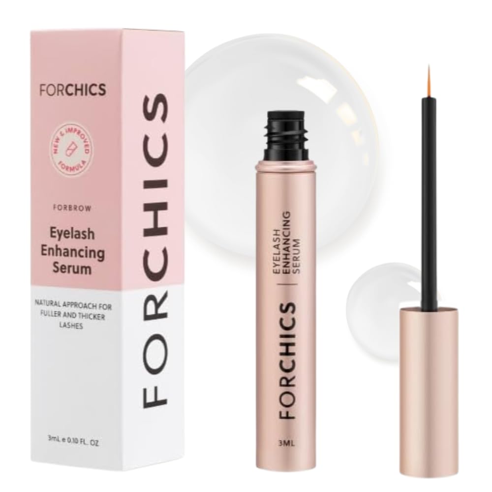 ForChics 2 v 1 Lash a obočie rast sérum - Hormonálne bez vylepšenia pre hrubšie, dlhšie Lashes a obočie za 2 týždne - Organické, Vegan a nežné