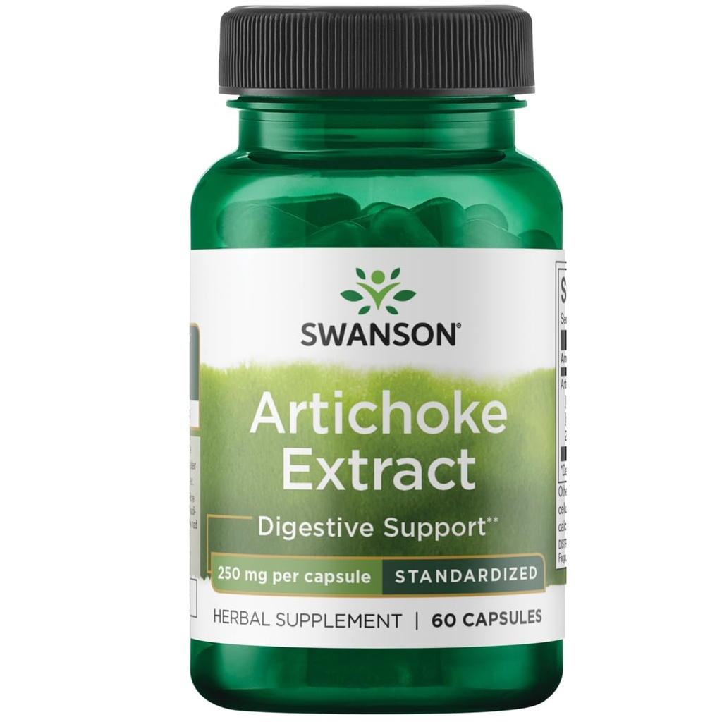 Swanson Artičok 250 Milligrams 60 kapsuly