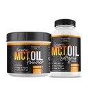 Zámerne mletý MCT olej prášok (50 Servings) a MCT olej kapsuly Bundle