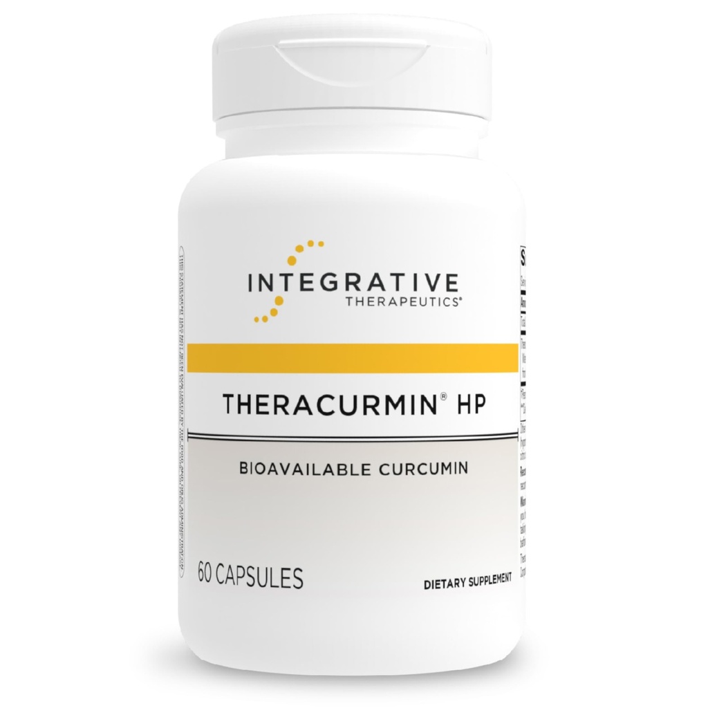 Integratívna terapia Theracurmin HP - Turmeric Supplement for Heart & Joint Health Support* - Muscle Recovery Support* - Non-Soy, Dairy-Free & Gluten-Free - 60 Kapsule (30 Servings)