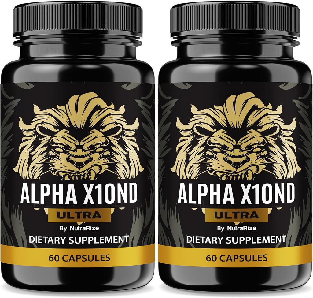 (2 balenie) Alpha X10nd Ultra pre mužov, Oficiálne mužskú formulu pre udržanie výdrž a vrcholový výkon, All-Natural Blend pre výživu a podporu zdravia, AlphaX10nd Supplement Reviews (120 Kapsule)