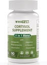 Cortisol Supplement for Women, 11 in 1 Lower Cortisol Blend with Ashwagandha, Fosfatidylserin, Magnézium, L- Theanine, Vegan, 90 Kapsule