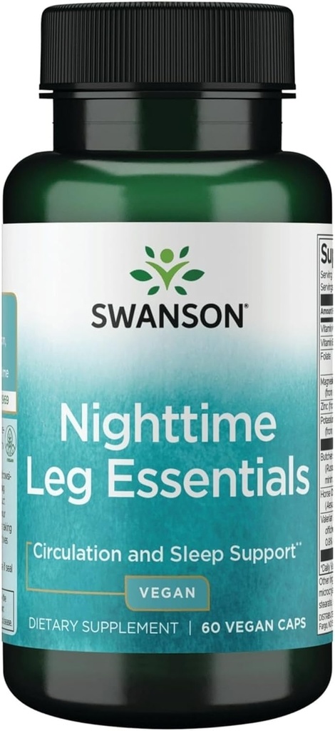 Swanson Nočná noha Essentials 60 Veg Kapsule