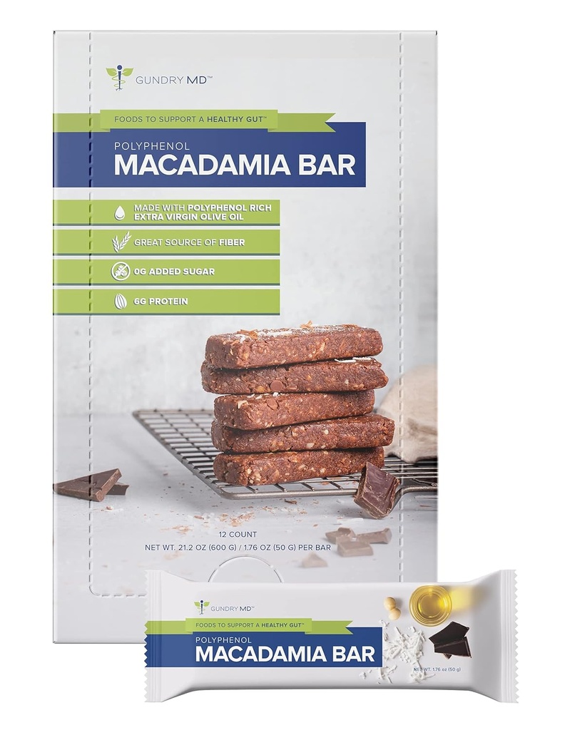 Gundry MD Polyfenol Rich Macadamia Nut Bars, 12 Balenie