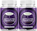 Aktivované Charcoal pilulky Detox & Cleanse - Čistiace kokosové kapsule s 1200 mg per service for Bloating Relief - Active Detoxification Supplement for Body & Gut Health - 90 Gróf - 2 balenia