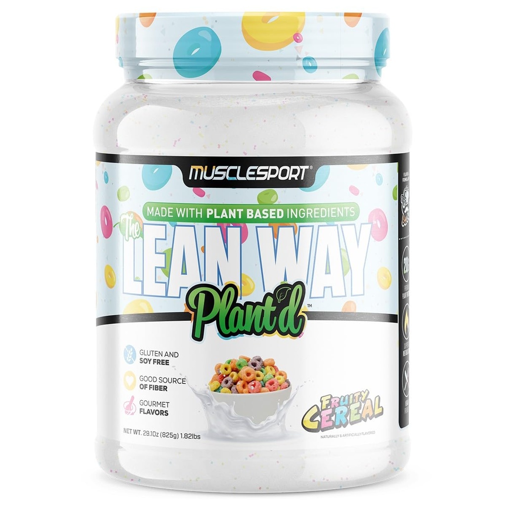 Svalovina Lean Way Plant Protein - Pea Protein and Brown Ryce Protein Blend, s pridaním CLA, MCT a L-karnitín - 20 Servings (Ovocné obilniny)