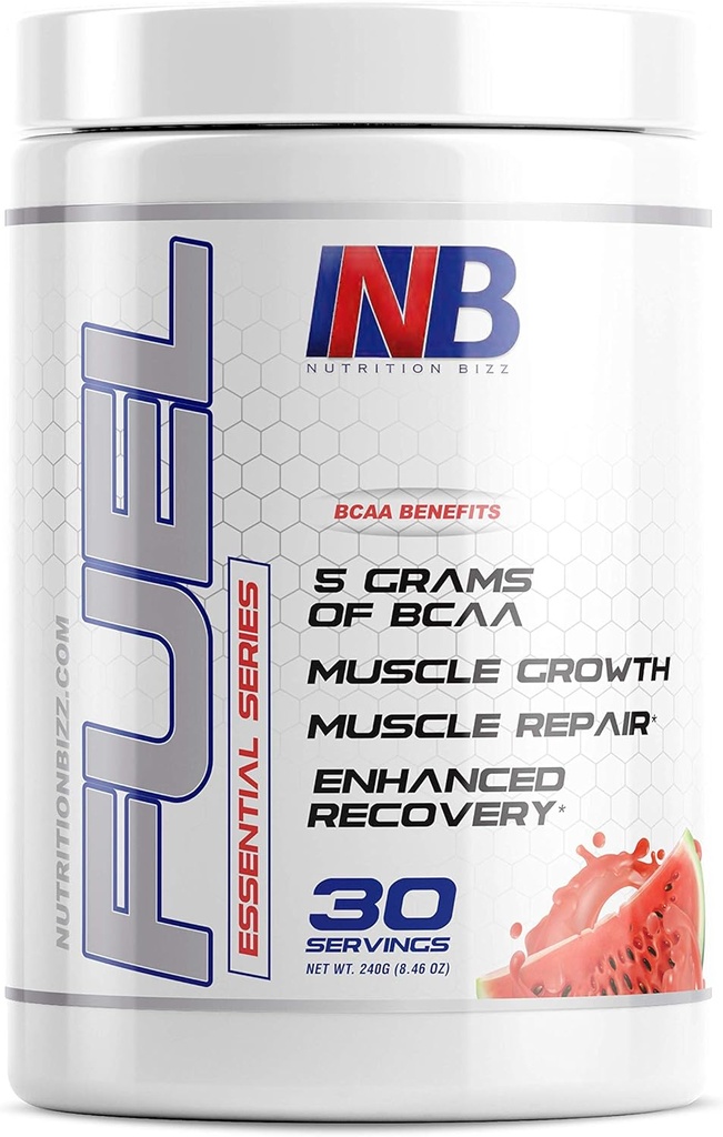Palivo 2:1:1 BCAA Powder, 5 Grams of BCAAs Amino Acids, Post Cvičenie Recovery Drink for Muscle Building, Recovery, and Endurance, 30 Servings (Watermelon)