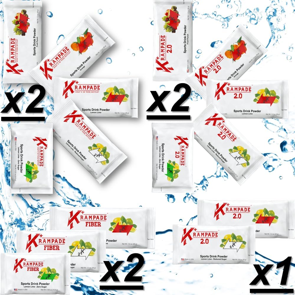 Krampade Electrolytes prášok Draslík Supplement - 2000 mg K+, >2X Viac ako kokosová voda 
