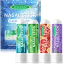 4PCS nosová tyčinka, inhalačná tyčinka, inhalátor nosová tyčinka na úľavu od sínusu a vertigo, aromaterapia inhalátor vyrobený s esenciálnymi olejmi+mentol (Mint, Wintermint, Tropical,Lavender)