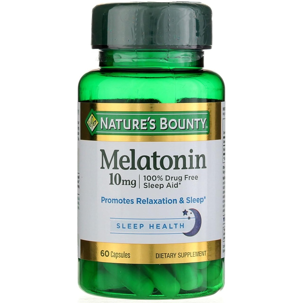 Nature's Bounty Melatonin 10 mg Kapsule, 60 Počet (Pack of 4)
