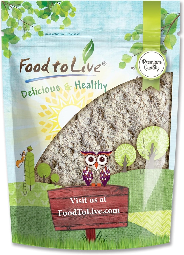 Potraviny pre život - Psyllium Husk Powder, 1,5 libra - Pure, Kosher, Vegan, Keto, Neochutené, Jemne zem, hromadne, mieša dobre, bohaté na rozpustné vlákna