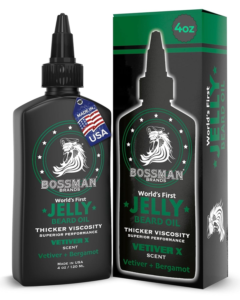 Bossman želé medvedí olej pre mužov (4 oz, Vetiver X Vôňa)