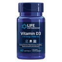 Predĺženie života Vitamín D3 175 mcg (7000 IU), Podpora imunitného systému, zdravie kostí, výkon mozgu, bezlepkové, non-GMO, jedenkrát denne, dvoj-Mesiac Zásobovanie, 60 softgelov