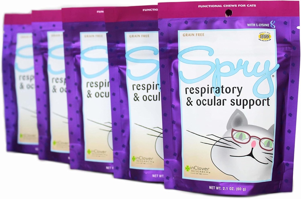 V Clover Spry, Cat Očná starostlivosť podpora, L-lyzín Mačka liečba doplnok, Cat Immune Suplement, Cat Health Daily Treat, Prebiotické Cat Health Support, Cat Antioxidant Respiračné zdravie pre mačky