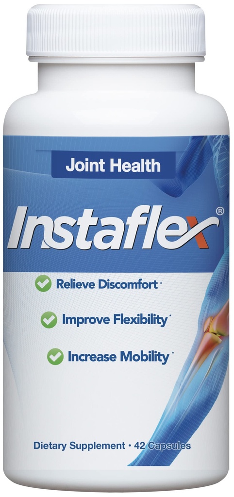 Instaflex Joint Support Supplement - Klinicky študovaný kĺb Relief Blend Glukozamín, MSM, White Willow, Turmerica, Ginger, Cayenne, Kyselina hyalurónová - 42 Kapsule