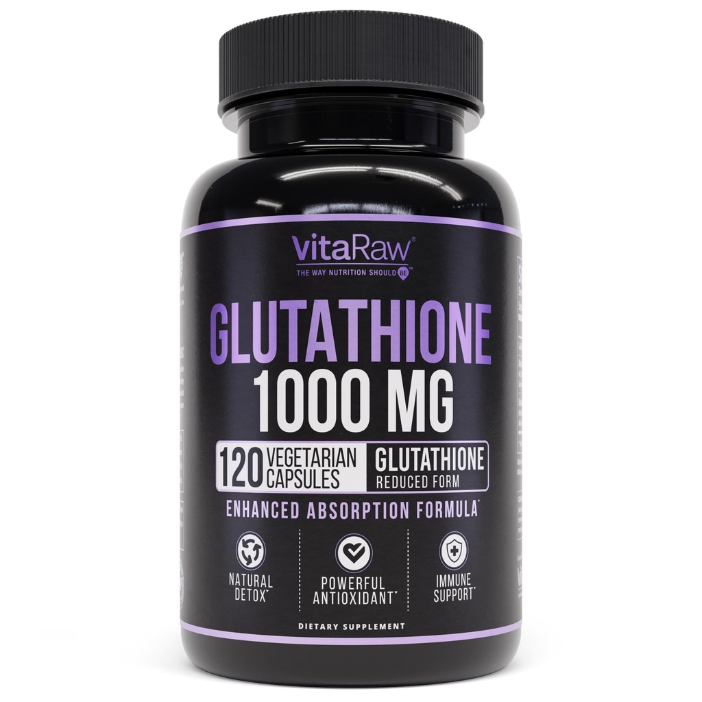 1000 mg Glutatión pre imunitnú podporu - 100 mg komplexu absorpcie - Redukované Lipozomálne Glutatiónové doplnky s Alfa Kyselina lipová - mozog booster, žiariaca koža, podpora pečene