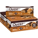 Quest Nutrition Dipped Chocolate Butter Protein Bars, 18g Protein, 1g Cukor, 3g Net Carbs, Gluten Free, 12 Count