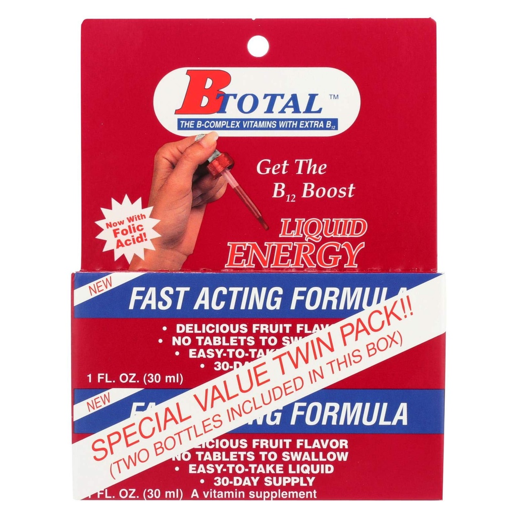 Sublingválne produkty B-Total Twin Pack - 2 fl oz