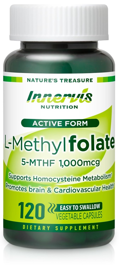 Bioaktívny folát (L-5-MTHF 1000mcg, Folát 1700mcg) 