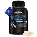 ORPHIC NUTRITION Glukozamín Chondroiting MSM 2100MG (90 Caps) - Joint Support Supplement for Men & Women* - Supports Joint Cartilage & Mobility