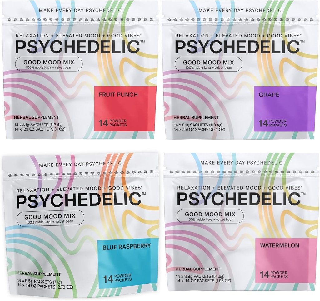 Psychedelická voda Dobrá nálada Mix 4 chute zmiešané hrnce