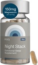 FOCL Restful Night Magnézium Sleep Supplement - Natural Sleep Aid, Melatonin Free, No Grogginyes, Calm - Magnézium Supplement for Restorian Sleeping with Ashwagandha - Vegan, Non GMO, Cruelty Free