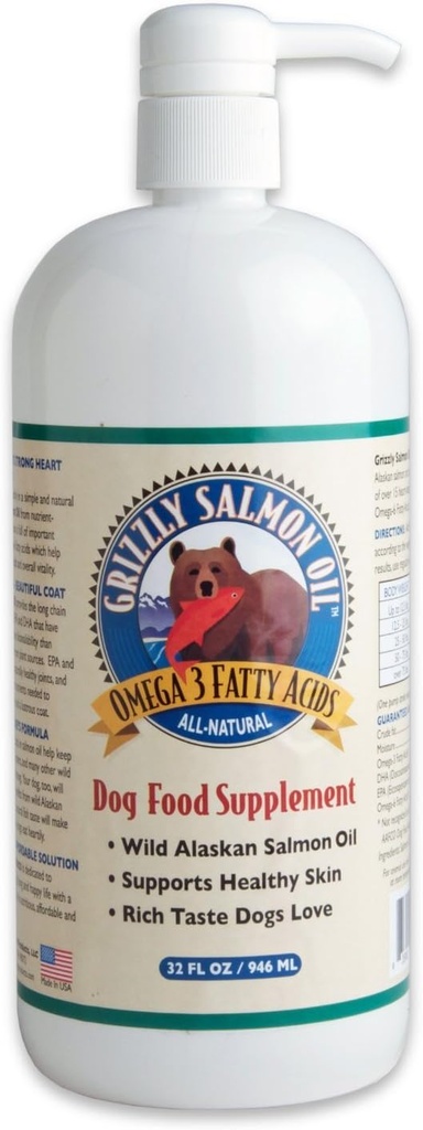 Grizzly Lososový ogrizzly Lososový olej 32oz