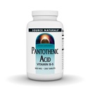 Zdroj Naturals Kyselina pantoténová 500 mg vitamín B-5 Diétne doplnky - 200 tabliet