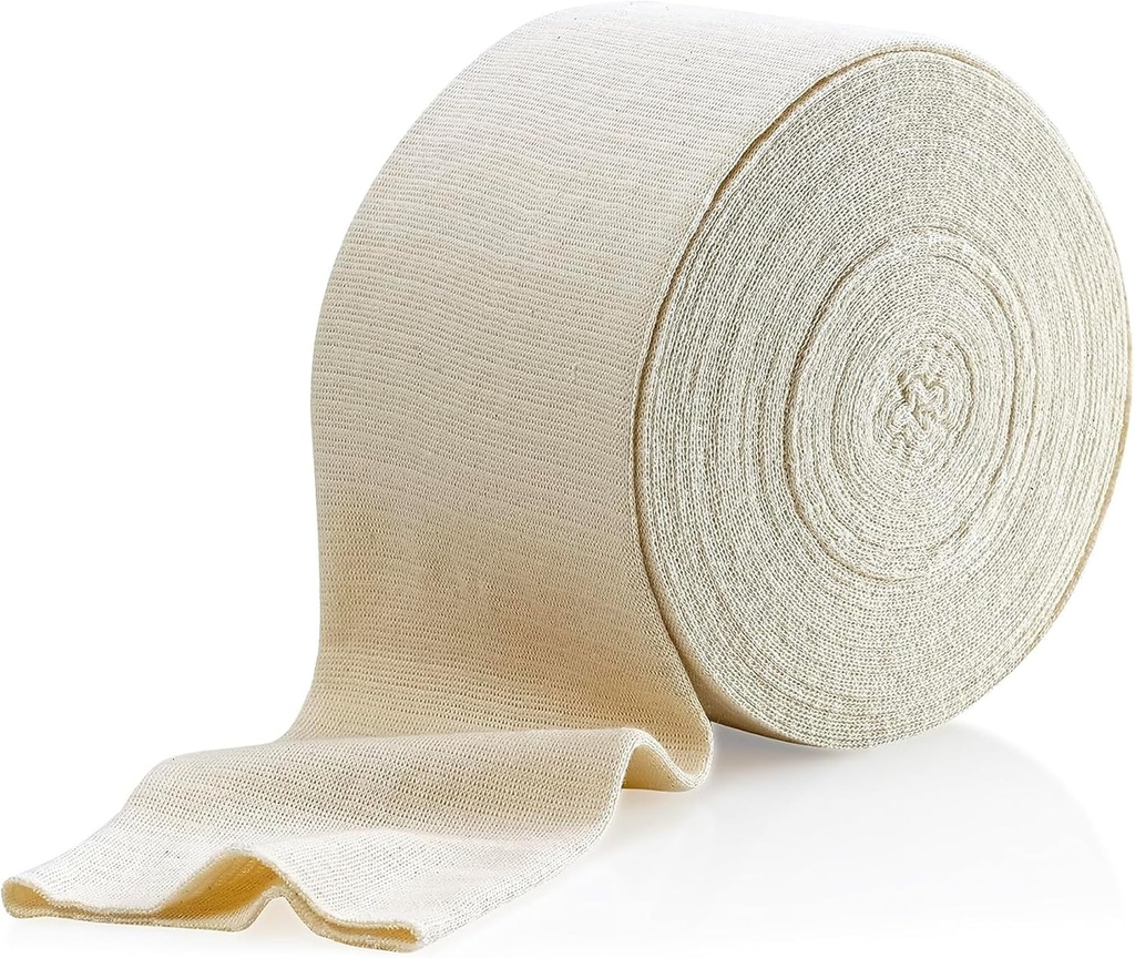 Elastická tubulárna podpora Bandage Veľkosť C, 10M Box - prírodná farba (2.75" X 33 stôp) pre veľké koleno podporu Bandage -stredné stehná, bavlna Spandex