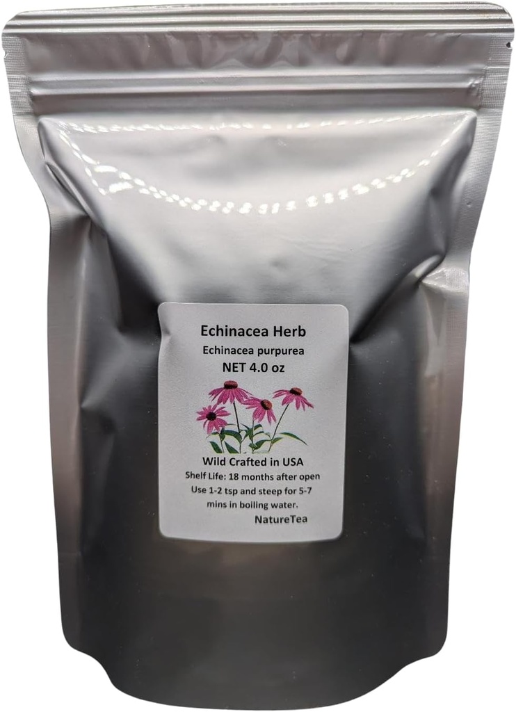 Echinacea Herb - Echinacea purpurea Loose Leaf C/S 100% from Nature (2 oz)