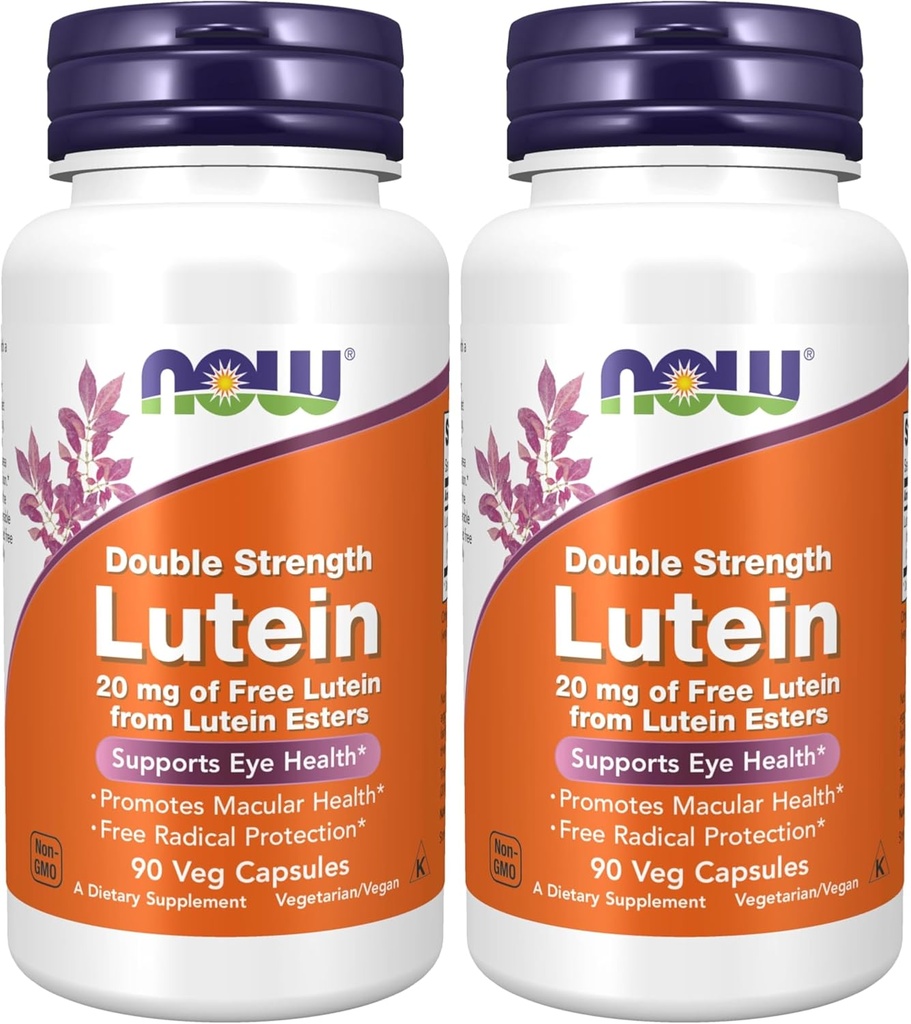 Teraz doplnky, Lutein 20 mg s 20 mg voľného luteínu z luteínu Esters, 90 Veg Kapsule (dávka 2)
