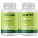 Bioperine 10 mg (240 Vegetariánov Kapsule) (120 x 2) - No Stearates - Vegan - Non GMO - Gluten Free - Absorbtion Enhancer