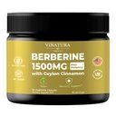VINATURA Berberine 1500mg - Berberine Supplement with Ceylon škorica, Max Potency Berberine HCL - 90 Kapsule