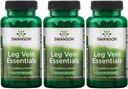 Swanson Leg Vein Essentials - Oneskorené uvoľnenie - 60 Veg kapsúl (3 balenia)