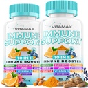 10-in-1 Imunitná podpora s bazami, D3, Selén, Quercetin, Zinok, Vitamín C, Ginger, Turmeric Curcumin, B6, Echinamea 