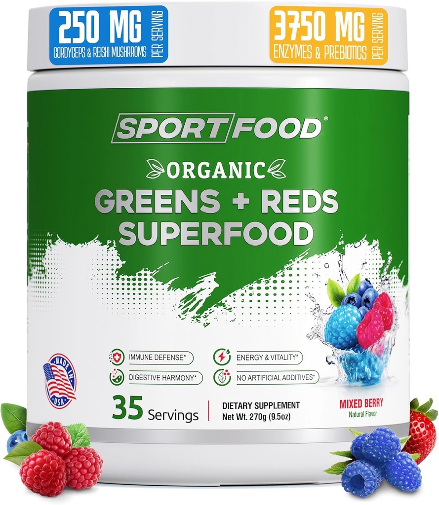 Organic Greens & Reds Superfood Powder 