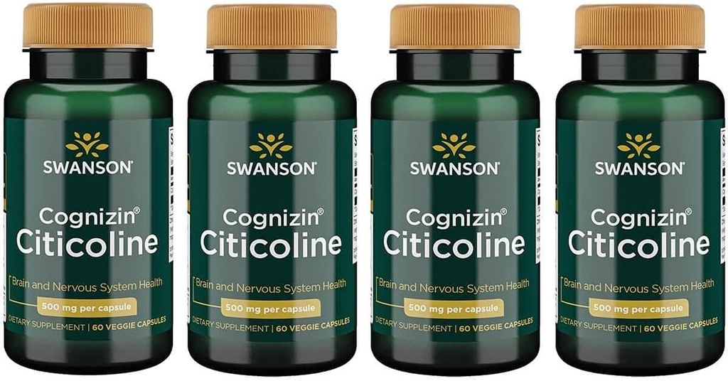 Swanson Cognizin Citicoline 1000 Milligrams 60 Veg kapsuly (4 balenia)