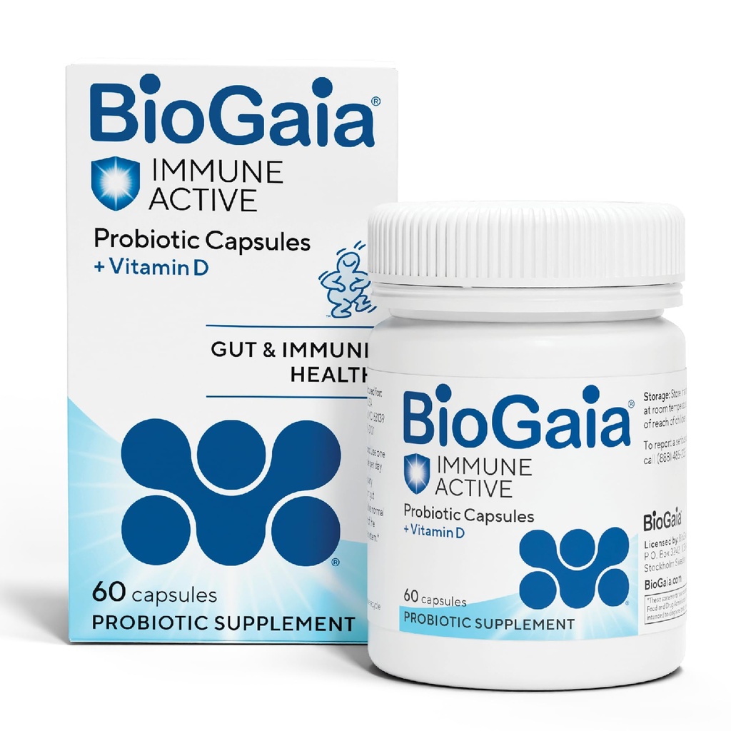 BioGaia Probiotiká Immune Active Probiotiká Probiotiká + Vitamín D 